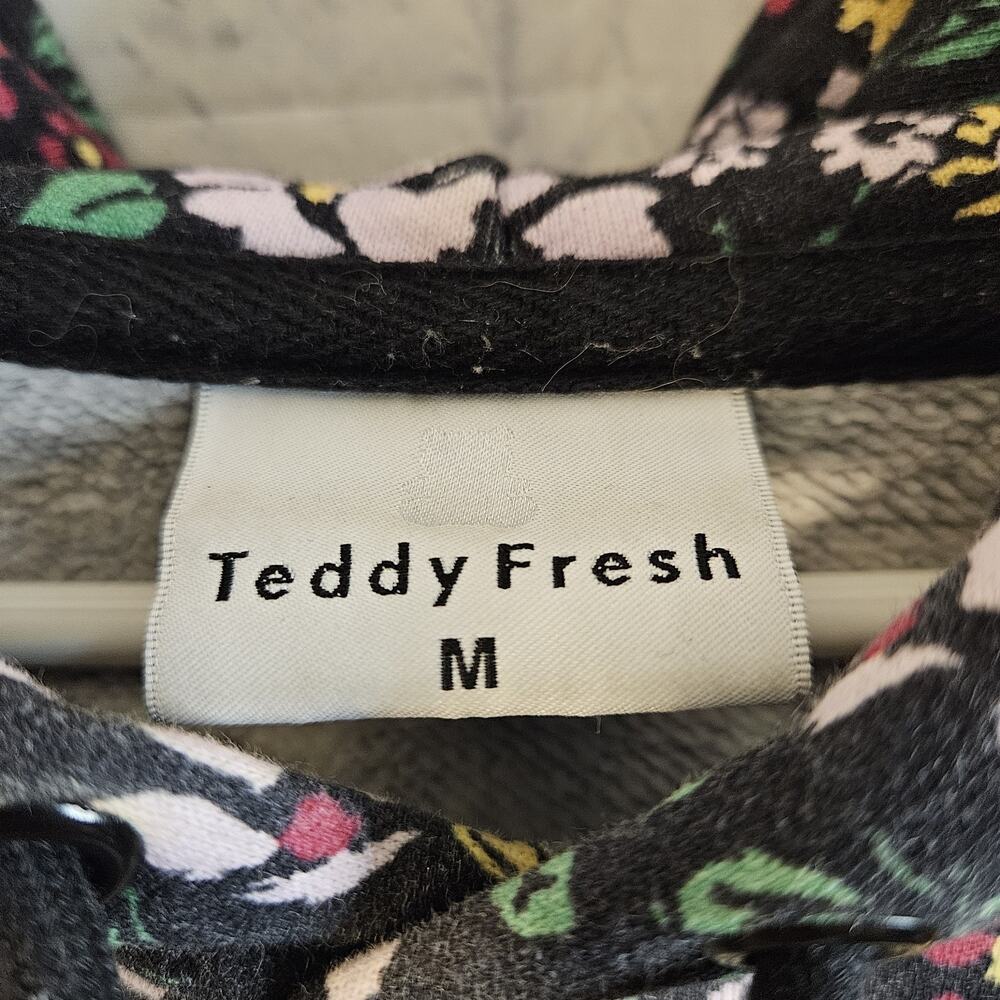 Teddy Fresh Grandma’s Floral Hoodie Sweatshirt Unisex M Medium AOP Print - Picture 5 of 6